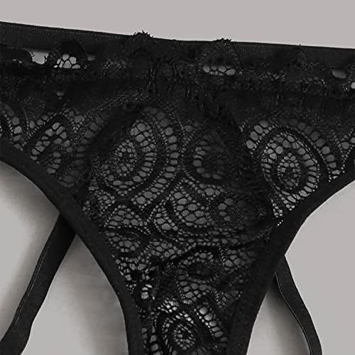 3 Briefes de embalagem para mulheres Sexy Lace Borderyer Panties abertos Arquivo G-calça G-calcinha t Back Pants G-String Lingerie