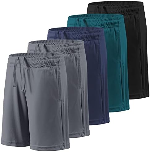 Balennz Athletic Shorts para homens com bolsos e calçada elástica de roupas ativas rápidas secas