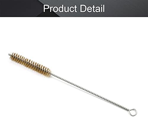 Pincel de limpeza de fio de cobre utoolmart, escova de tubo de energia em espiral, ferramenta de limpeza de escova de tubo