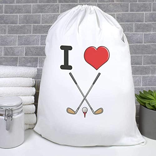 Azeeda 'I Love Golf' Laundry/Lavagem/Bolsa de Armazenamento