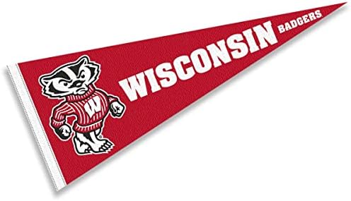 Wisconsin Badgers Bucky Badger Logo Pennant