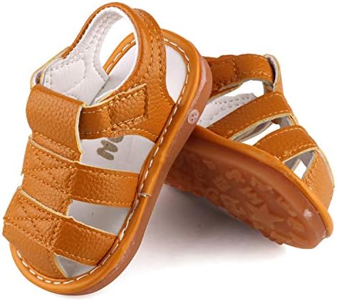 Qietion Toddler Boys & Girls Sandals Sandals Sapatos Anti-Slip de Rubrote