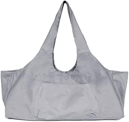 Homesogood Yoga Mat Bag, Tote de ioga grande e bolsa de ginástica portadora, fechamento de zíper, tapete de ioga com bolso lateral