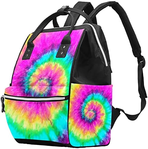 Mochila VBFOFBV Backpack, grandes sacolas unissex, pacote de viagem de viagem multiuso para pais de mamãe, Tie Dye Art Swirl