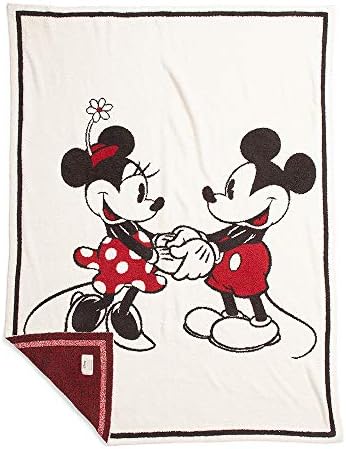 Barefoot Dreams Cozychic® Classic Disney Mickey & Minnie Mouse Baby Blanket 30 X40, creme multi