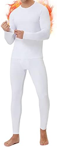 CL Connvalaria térmica Roupa térmica para homens, Ultra Soft Long Johns lã forrada camada base superior e inferior para o tempo