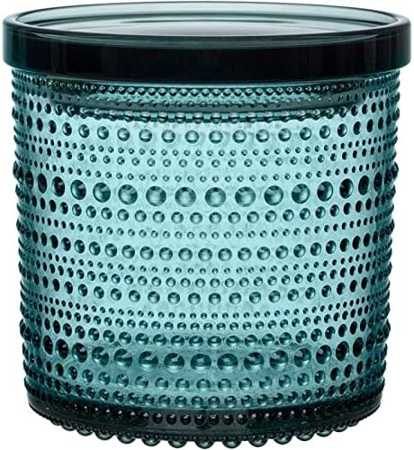 Iittala 1026962 Recipiente de armazenamento, jarra, azul marinho, aprox. Diâmetro 4,6 x altura 4,5 polegadas