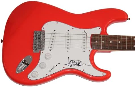 Avril Lavigne assinou autógrafos de tamanho real de stratocaster de stratocaster elétrico c/ James spence letra de autenticidade
