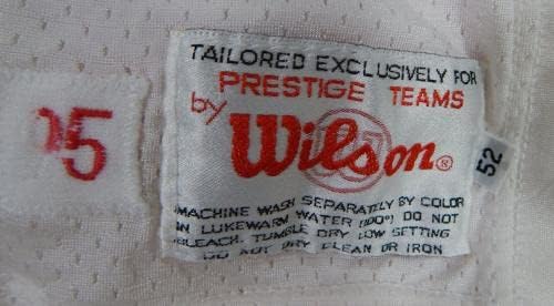 1995 San Francisco 49ers Steve Wallace 74 Jogo emitido White Jersey 52 DP32944 - Jerseys usados ​​na NFL não assinada