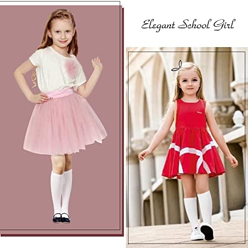 Mini Kitty 4 Pars Girls Knee High Meocks Criança de uniformes escolar meias de algodão meias de joelho para meninas meninos garotos garotos