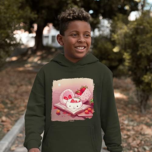 Anime Kids 'Sponge Fleece Hoodie - Berries Capuz para crianças - capuz gráfico para crianças