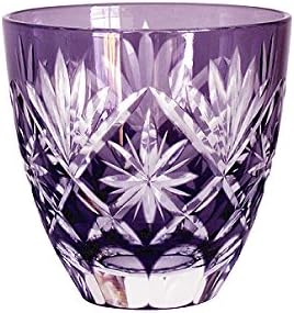 タジマガラス Tajima Glass Edo Purple Kiriko Guikan Star Kiriko Purple
