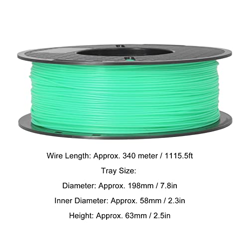 Filamento da impressora 3D, 1kg Spool Strong Towness PLA 1,75 mm Filamento Boa adesão consumíveis para dispositivos industriais