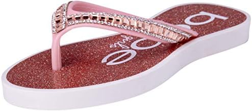 Sandálias de meninas Bebe - Flip de calcinha de strass glitter