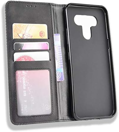 Caixa Hualubro LG Stylo 6, estojo LG K71, capa de capa de carteira à prova de choque em couro PU retro PU com suporte de slot para cartas e fechamento magnético para LG Stylo 6 capa de telefone