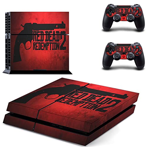 Game Gred Deadf e Redemption PS4 ou PS5 Skin Skinper para PlayStation 4 ou 5 Console e 2 Controllers Decal Vinyl V8509