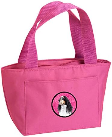 Tesouros de Caroline SC9134PK-8808 Pink Springer Spaniel lancheira, lancheira reutilizável isolada para o trabalho de trabalho de piquenique na escola,