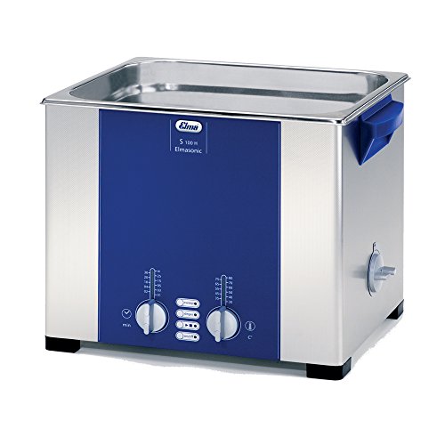 Elmasonic 100 7145 S60H Limpador ultrassônico para limpeza de laboratório e odontologia com modo de varredura, aquecedor