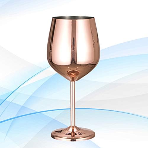 Doitool Aço inoxidável caçou copos de vinho quebrando espelho de vinho branco de vinho branco torrada copo de copo de copo