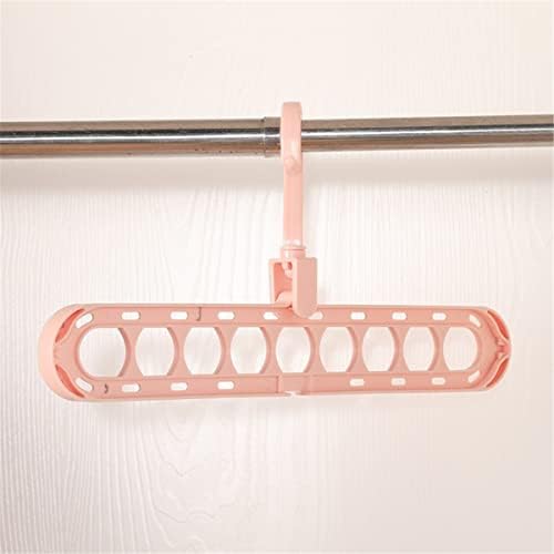 Fan Ye Clower Hanger Closet Organizador Space Saving Hanger Multi-Port Hanger Magic Sconhers de lenço de plástico para roupas rosa 34cmx17cm