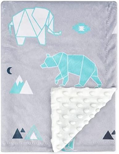Cobertores de bebê Minky Boritar Minky para meninos meninas com camada dupla apoiando cobertores super macios de criança com animais