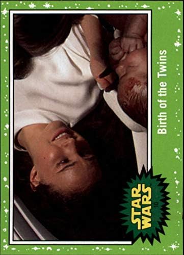2019 Topps Star Wars Journey to Rise of Skywalker Green 10 Nascimento do cartão de negociação de gêmeos