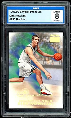 Dirk Nowitzki ROOKIE CARD 1998-99 Skybox Premium 255 AGS 8 nm/mt