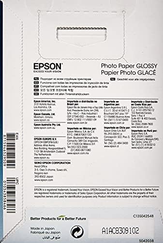 Epson C13S042548 papel fotográfico brilhante, branco, 10 x 15 cm