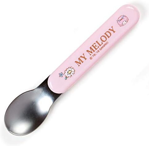 Sanrio Original My Melody Portable Spoon Fork Poscos e conjunto de casos