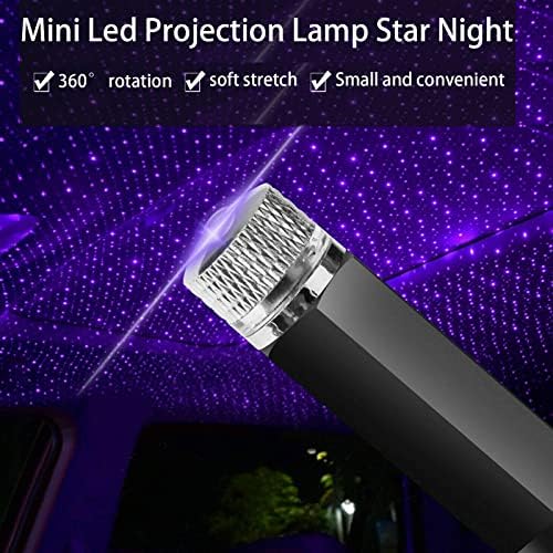 Projeção de led de mini -moda, mini lâmpada de projeção led estrela noite, lâmpada de projeção de led StraseaPoitee, lâmpada de projeção