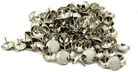 C.S. Osborne 1000 PCs 1/2 Nickel Bated Nails 6960-NP Decorative Tacks