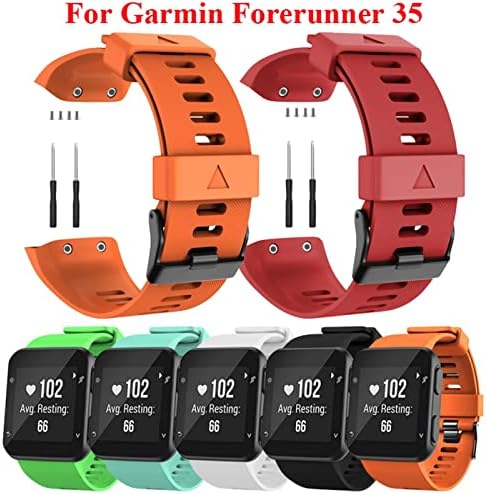 Strap Ndjqy para Garmin Forerunner 35 Smart Watch Substituto Pulseira Watch Bandrap Banda de Silicone Banda Correia Acessórios