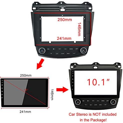 10,1 polegadas de rádio de carro fáscia para Honda Accord 7th 2003-2007 DVD GPS Navi Player Painel Dash Kit