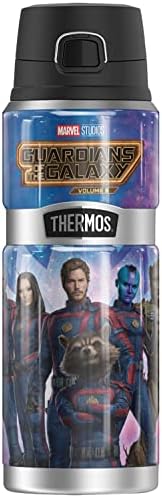 Guardiões da Galaxy Vol 3 Guardiões oficiais alinham térmicos King Stainless Stonless Drink Bottle, a vácuo isolada e parede dupla,