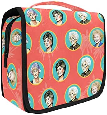 BANANAS BAD A MERCARDE GOLDEN GIRLS - GRANDE VIAGEM SACA DE HOMELATELE DE VAIO DE VIAGENS Organizador da bolsa de maquiagem para mulheres - The Golden Girls Fan Presente - Presentes de Aposentadoria para Mulheres