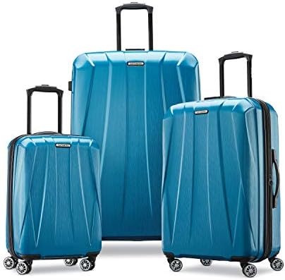 Samsonite Centric 2 Hardside Expandable bagagem com rodas giratórias, azul do Caribe, transporte de 20 polegadas