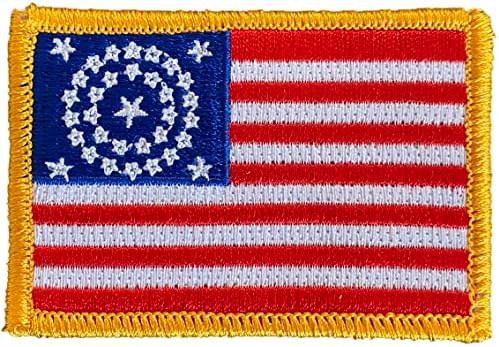O patch de bandeira histórica dos EUA da Guerra Civil de 34 estrelas-1861-1863