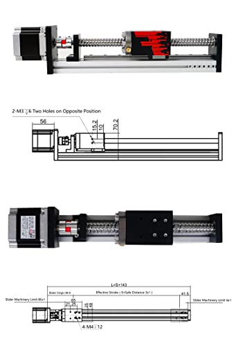 Fuyu FSL40 Linear Guia Slide Slide Ball parafuso Tabel