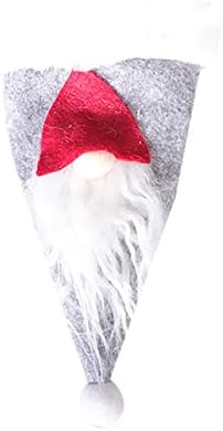 Santa Hat Mini Conjunto de festas de Natal para festas de capa Bolsa de armazenamento de colher de mesa