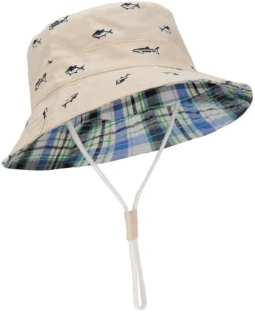 Durio Baby Hats Summer Beach UPF 50+ Proteção solar Chapéus de menino Doubres laterais Câmara de sol para criança para menina