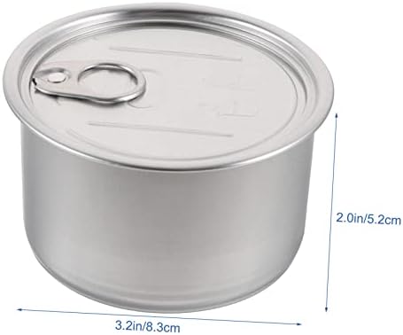 Luxshiny 12 pcs latas de gato alimentos enlatados de sobremesa de alumínio prata
