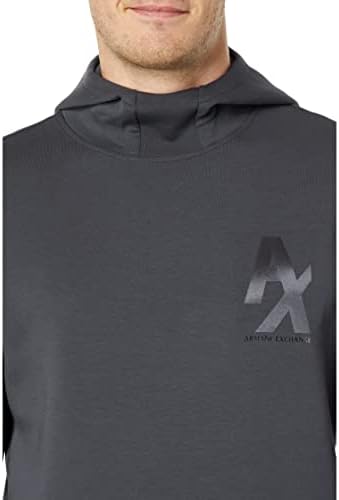 A | X Armani Exchange Moletom com capuz de logotipo masculino