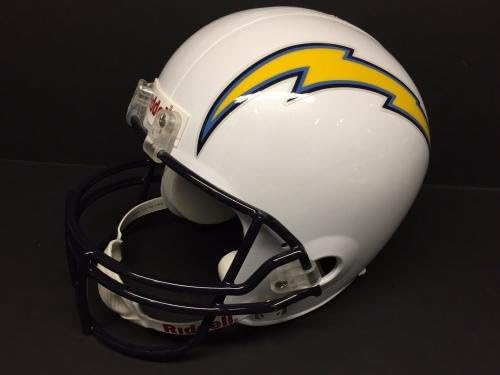 Ryan Mathews e Jacob Hester assinaram San Diego Chargers F/S Capacete de Futebol PSA - Capacetes NFL autografados