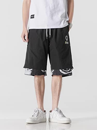 Shorts de treino de suor masculino masculino de vamtac com bolsos de streetwear de rua, com shorts atléticos de ginástica