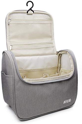Saco de higiene pessoal pendurado na Airlab Grey & Travel Make Up Bag Pink