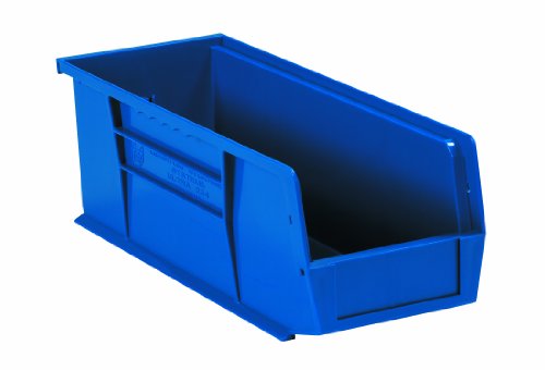 Pilha plástica Aviditi Plástico/Bin Storage Bin Recipiais, 5-3/8 x 4-1/8 x 3 polegadas, azul, pacote de 24, para