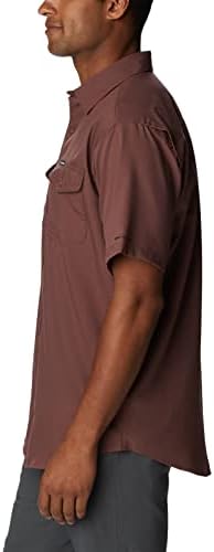 Utilizer masculino de Columbia II Camisa de manga curta sólida, riacho de jato, grande altura