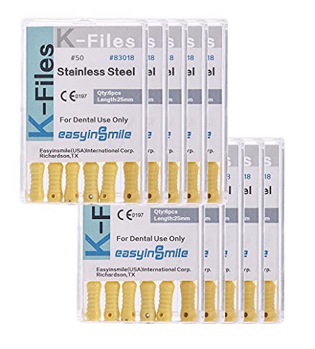 EasyInsmile Dental Endo Arquivos K-Files Raiz do Canal Raiz Use aço inoxidável 25mm