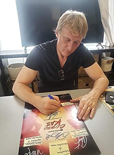 Xolo Mariduena e William Zabka Cobra Kai Autógrafos assinados 8x10 ACOA