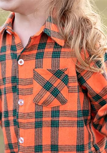 Arshiner Toddler meninos meninas de manga comprida camisa xadrez de botão de botão de t-shirt Kids tops
